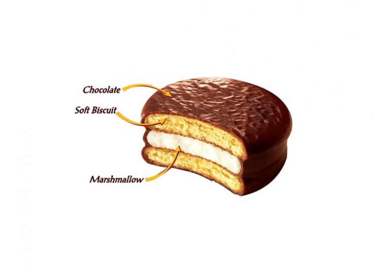 پک شش عددی کیک والس choco pie