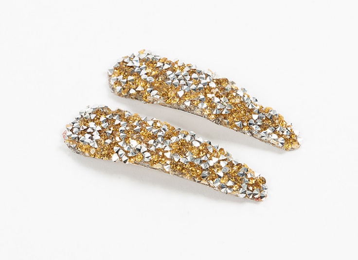 گیره مو دو عددی کریستالی