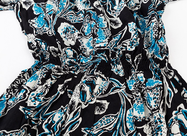 پیراهن ساحلی یقه قایقی