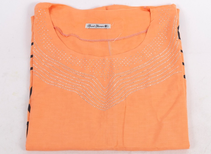 تیشرت نگین دار سایز بزرگ زنانه