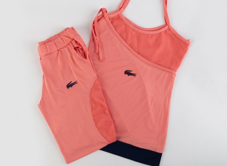 ست تاپ و شلوارک Lacoste