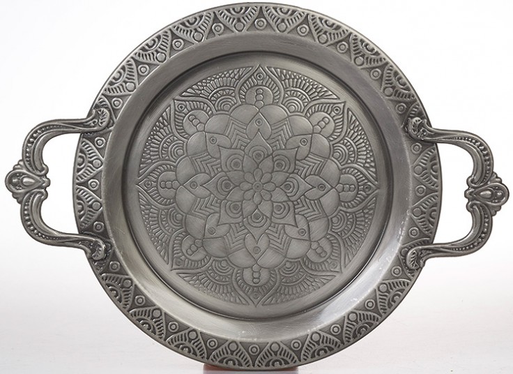 سینی فلزی دسته دار