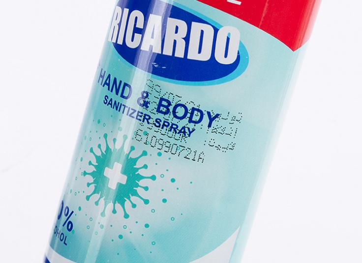 اسپری ضدعفونی کننده دست و بدن Ricardo