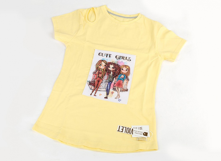 تیشرت بچگانه طرح‌دار Violet