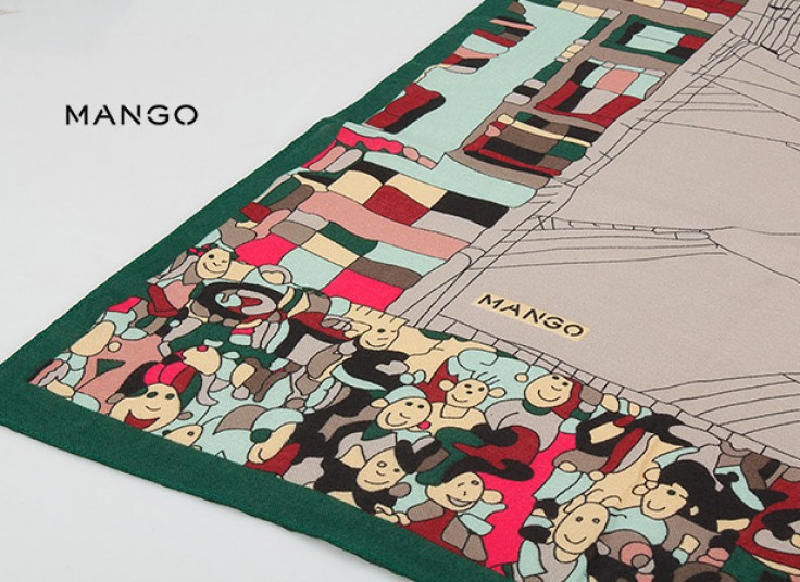 روسری پاییزه MANGO مدل Cubism