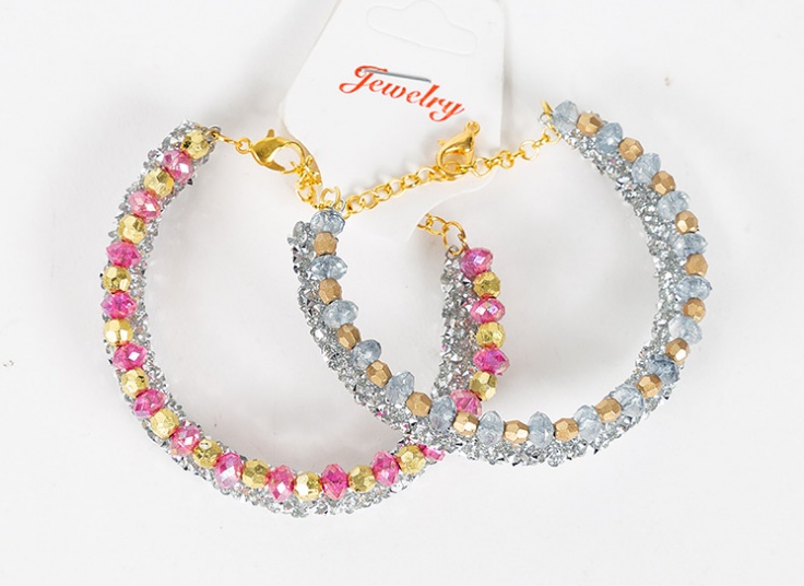 دستبند طرح کریستال