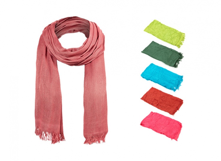 شال نخی رنگی