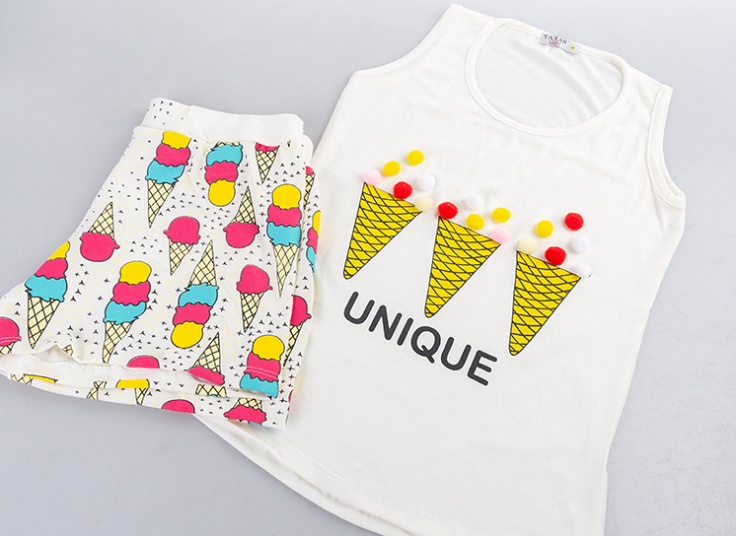 تاپ و شورتک زنانه Ice Cream