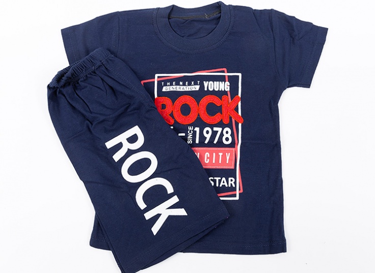 تیشرت شلوارک بچگانه Rock