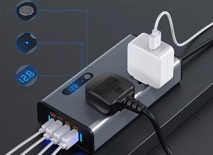 اینورتر و شارژر خودرو مدل 7612