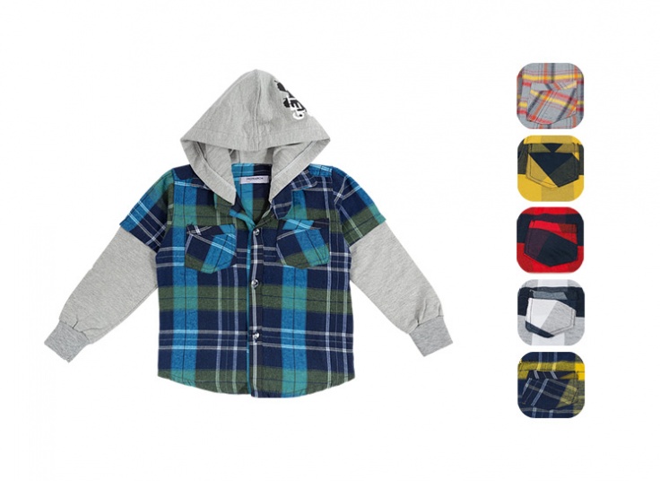 پیراهن چهارخانه پسرانه Monarch