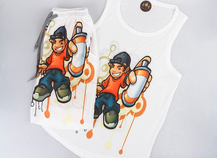 ست رکابی و شلوارک مردانه kian ersi