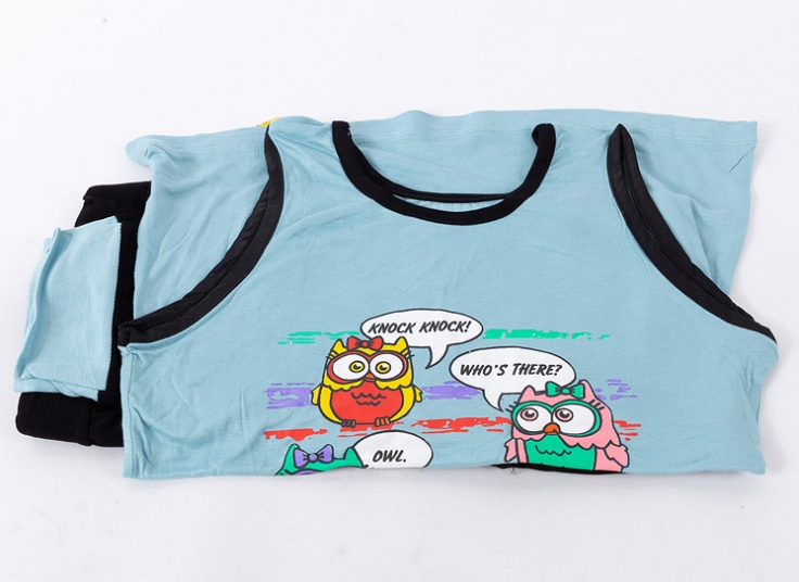 ست تاپ و شلوار طرح جغد