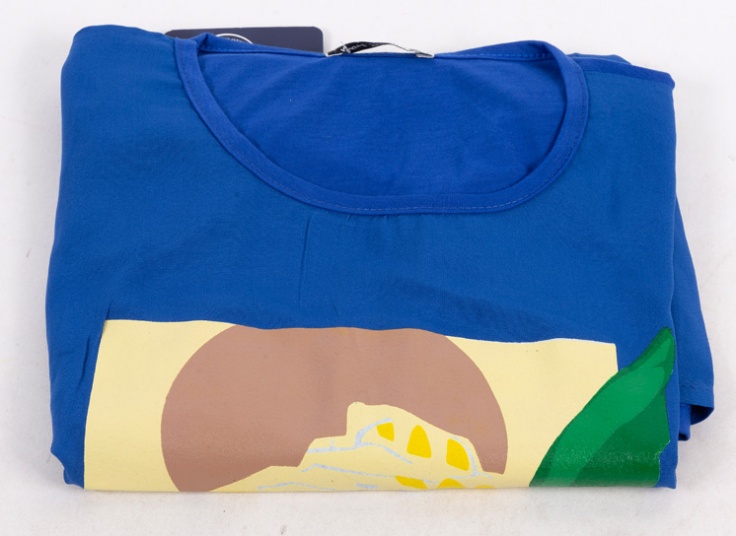 تاپ آستین افتاده چاپدار