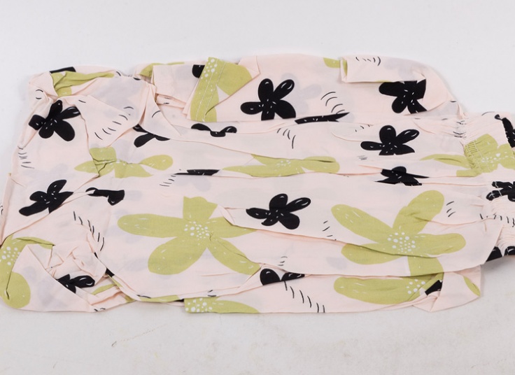 شلوار نخی گلدار PR