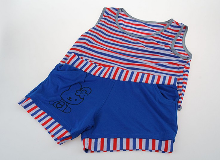 تاپ و شلوارک زنانه راه راه