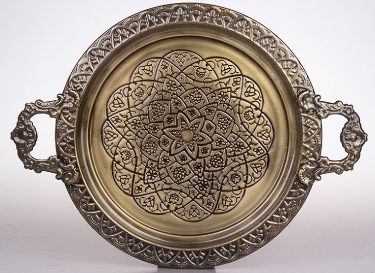 سینی فلزی طرح برجسته