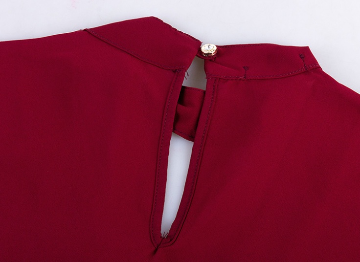 بلوز حریر قواره دار زنانه V neck