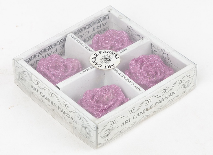 شمع طرح گل رز