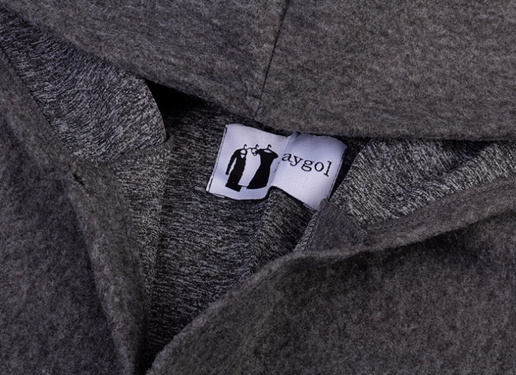 مانتو پشمی کلاهدار Maygol