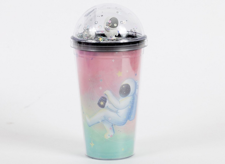 لیوان اسموتی چراغ دار گلکسی