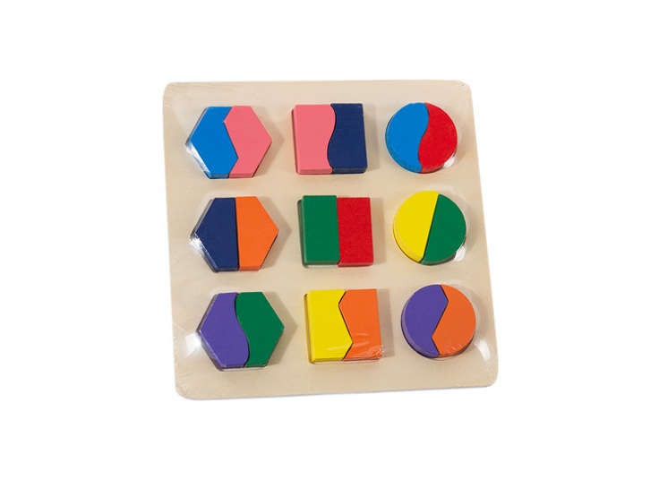 پازل چوبی اشکال هندسی
