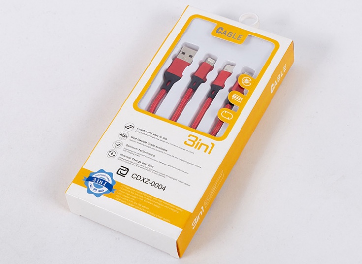 کابل شارژ 3 کاره مدل CDXZ-0004