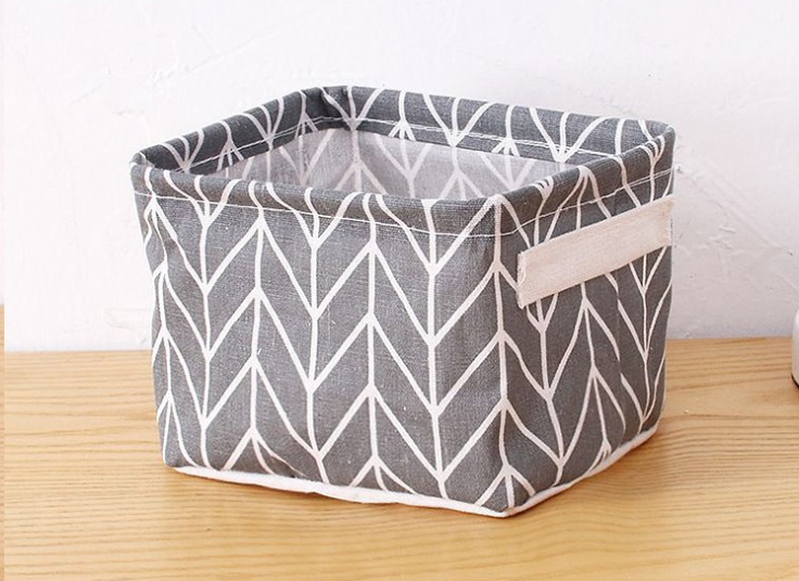 سبد پارچه ای طرح دار