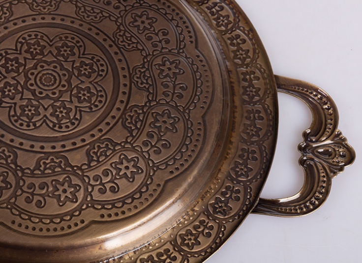 سینی فلزی طرح برجسته