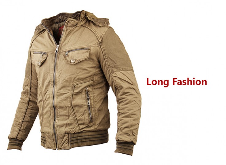 کاپشن کلاه دار Long Fashion