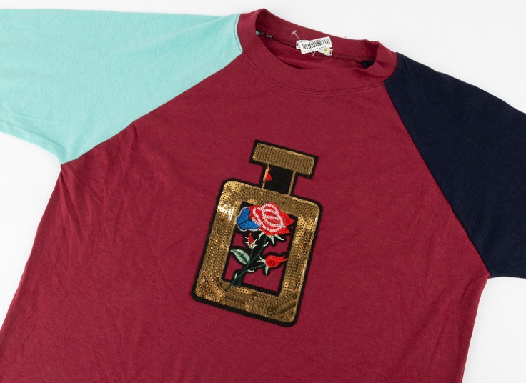 بلوز زنانه گره ای طرح Perfume