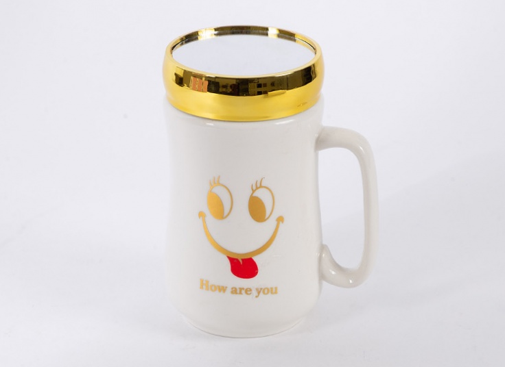 ماگ درب دار آینه ای