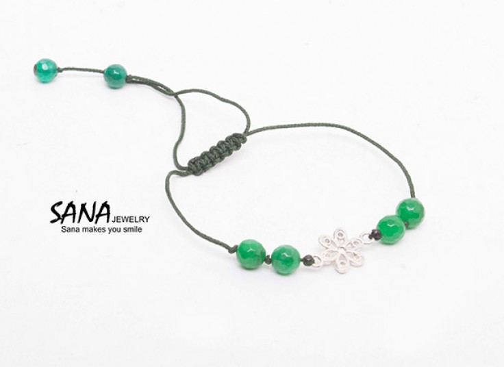 دستبند نقره جواهرسازی SANA