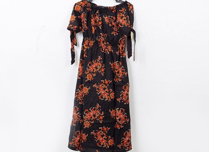 پیراهن ساحلی یقه قایقی