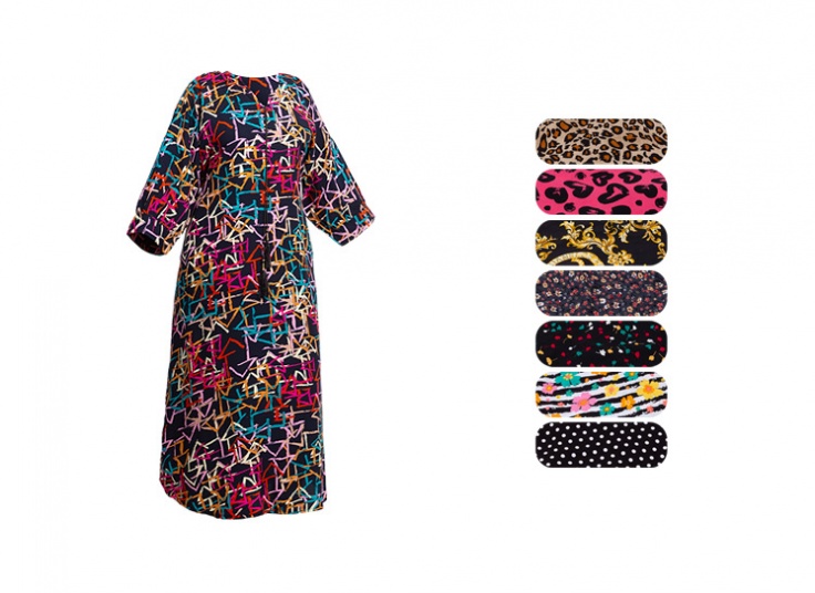 پیراهن ساحلی سایز بزرگ