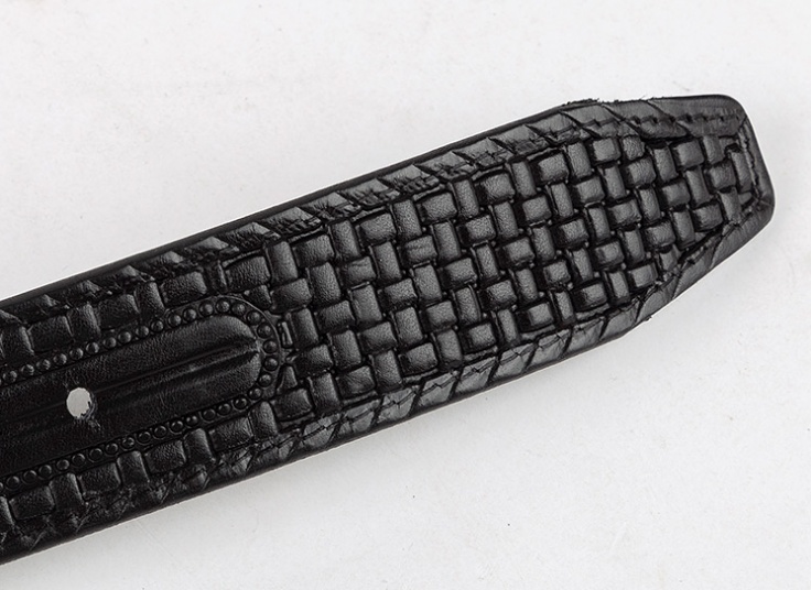 کمربند چرمی طرح حصیری مردانه