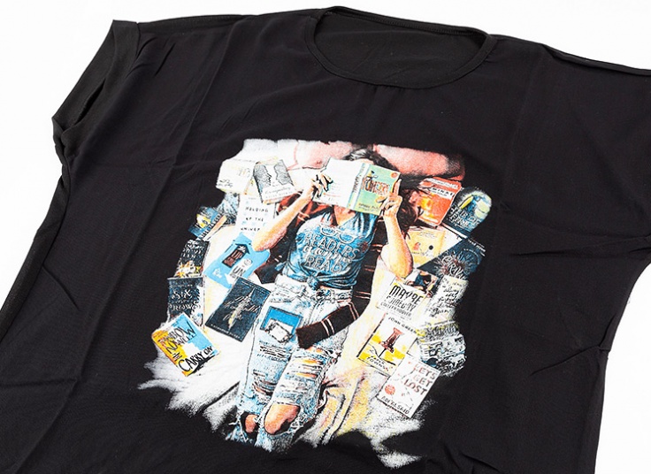 تیشرت زنانه Girl & Book