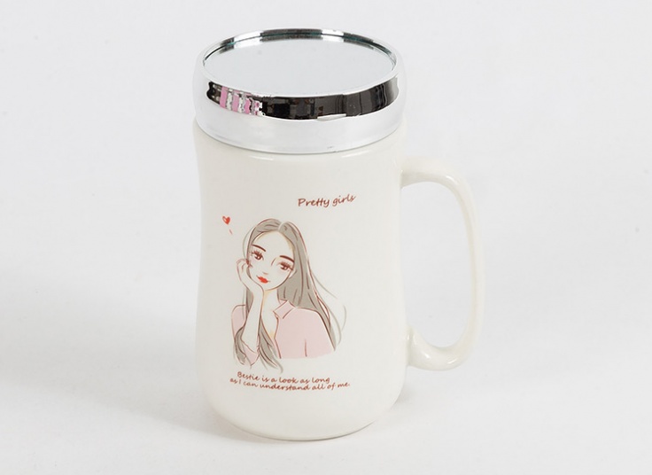 ماگ درب دار آینه ای