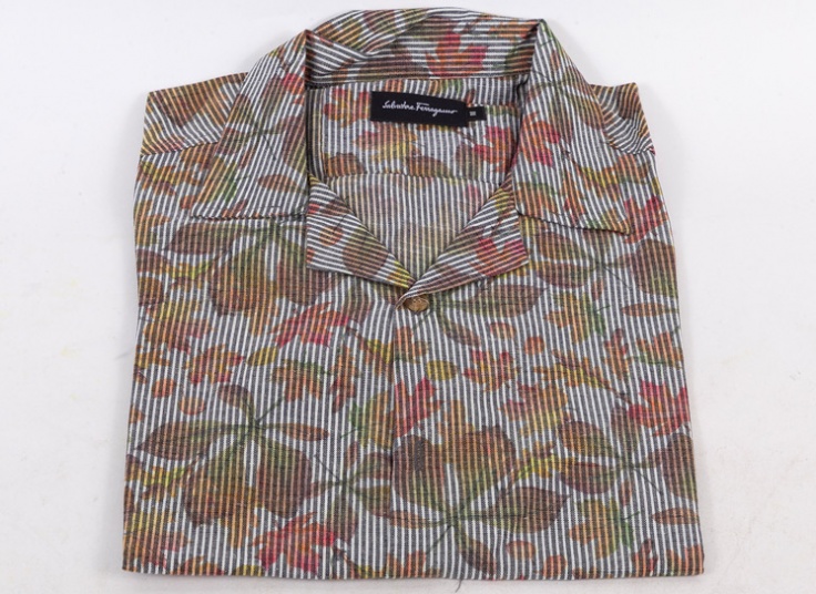 پیراهن مردانه طرحدار Salvatore Ferragamo