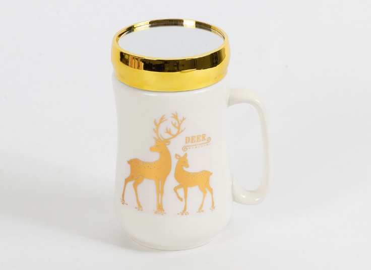 ماگ درب دار آینه ای