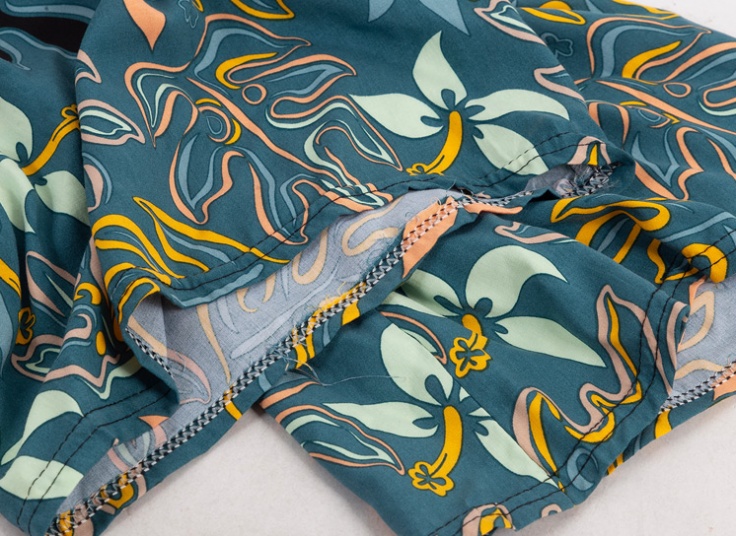 شلوار نخی گلدار PR