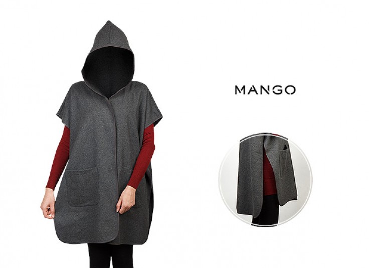 پانچو کلاهدار MANGO