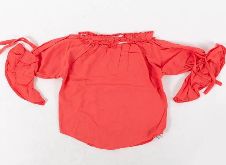 بلوز دخترانه یقه قایقی