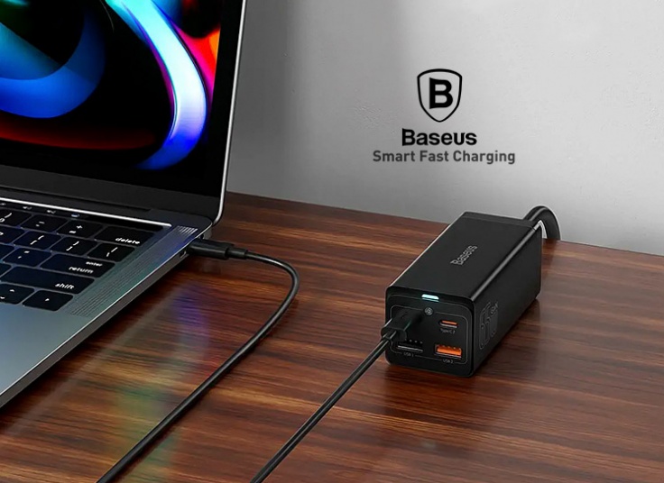 شارژر چهار پورت Baseus مدل CCGP040101 GaN3 Pro
