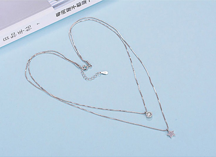 گردنبند دوتایی Star and circle