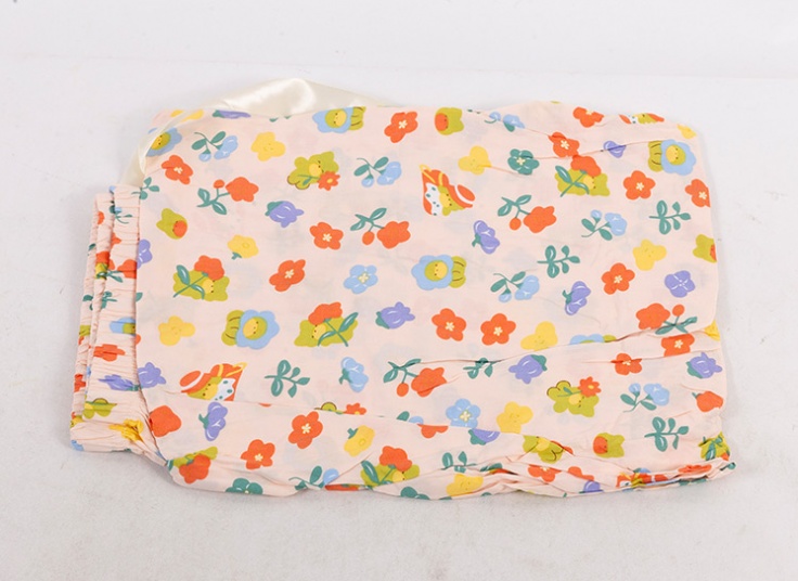 شلوار نخی گلدار PR