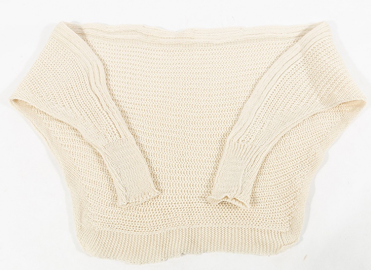 نیم تنه بافت یقه گرد