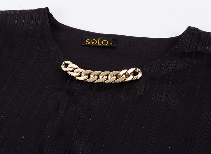 شومیز حریر زنجیردار