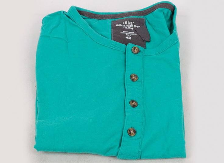 تیشرت دکمه دار مردانه H&M