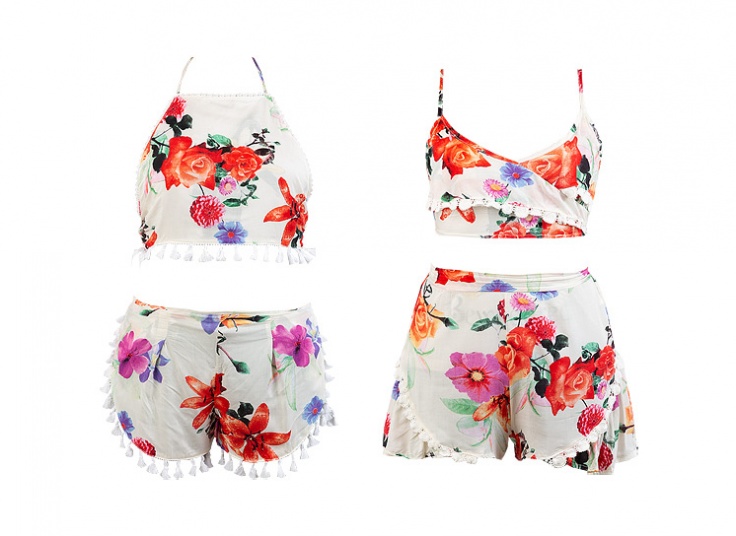 ست تاپ و شورتک زنانه